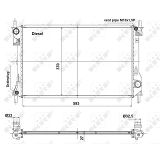 NRF Motork?hler gel?tet 56040