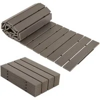 COSTWAY Gartensteg, 43x242 cm, Gartenweg Rollweg ausrollbar
