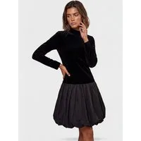 Apart Midikleid mit Ballonrock aus Taft