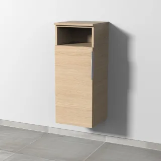 Sanipa 3way Mittelschrank mit 1 Tür und 1 offenem Fach, Eiche-Nordic, UM13248 UM13248