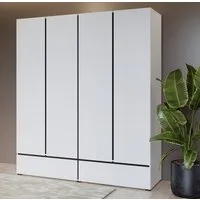 OTTO home Kleiderschrank Cross, moderner griffloser Kleiderschrank Wäscheschrank mit Schublade, Garderobe, Türen