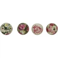 Denk Dekokugel 4er Set Dekokugel Rose