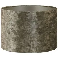 Light & Living Lampenschirm Lampenschirm Zylinder BRAVE von Light & Living Samt Braun Ø20x15 cm