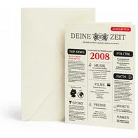 heaven+paper Geburtstagskarten 18. Geburtstag Grusskarte A5 Zeitungsdesign, hochwertig, Hergestellt in Deutschland