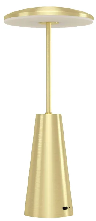 EGLO LED-Akku-Tischleuchte 900923 messing, 2,8 W, 270 lm CCT, IP54