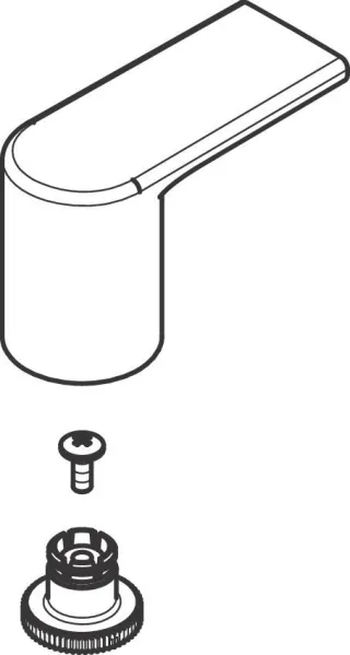 Hansgrohe Vernis Griff chrom Kaltwasserseite 93703000