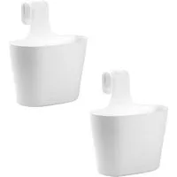 Engelland Blumenkasten Blumentopf zum Hängen (Vorteils-Set, 2 St., Fassungsvermögen je Topf 2,8 Liter), UV-Beständig, Frostbeständig, Wasserauffangschalen