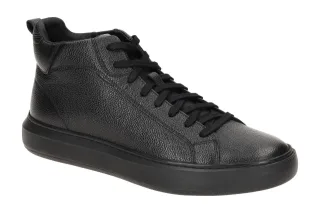 Geox U465WC DEIVEN C Mid Cut Sneaker Herrenschuhe - Schwarz Black