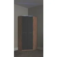 priess Eckkleiderschrank Barcelona Kleiderschrank Ecklösung Raumwunder in 2 Tiefen Schrank Eckschrank Garderobe