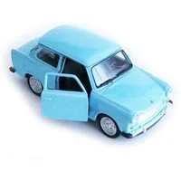 Welly Modellauto TRABANT 601 Modellauto 11,5cm Trabi Modell Auto 14 (Blau), Spielzeugauto Welly Metall Kinder Spielzeug Geschenk