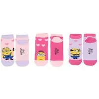 Minions Sneakersocken im 3er-Pack – Komfortable Kindersocken mit lustigem Design