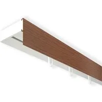 SN DECO GROUP Gardinenschiene Vorhangschiene SH (1) mit Blende 5 cm, 1-läufig, Fixmaß, mit Bohren, verschraubt, Kunststoff