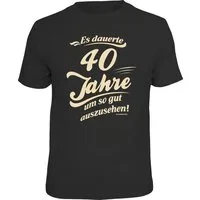 RAHMENLOS® T-Shirt Das Geschenk zum 40. Geburtstag - Es dauerte 40 Jahre