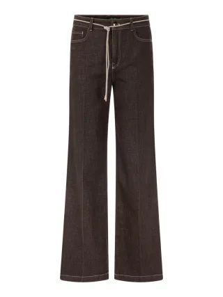 Marc Cain Collections - Jeans WARRI mit Kontrastdetails seal brown - Gr. - 38