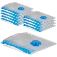 relaxdays Kleiderschutzhülle Vakuumbeutel für Kleidung 10er Set