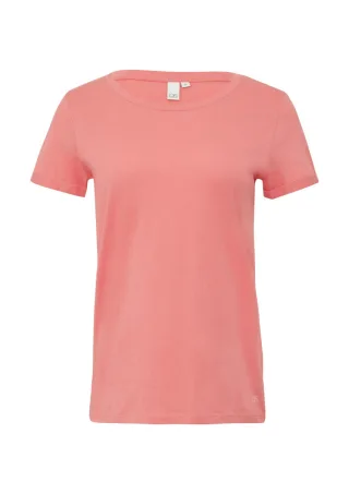 Q/S designed by - Baumwollshirt mit Rundhalsausschnitt pink - Gr. - L