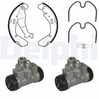 Delphi Bremsbacken vormontiert hinten Suzuki Wagon R 1,3