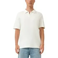 QS Poloshirt mit Struktur Muster