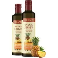 ADELSHOP Essig Sifamix Ananassessig - Traditionell Fermentiert & Naturtrüb, 500 ml