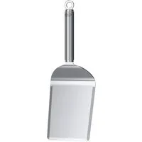 RÖSLE Grillspachtel Plancha, 25431, mit abgerundeten Ecken zum Wenden von Grillgut, Edelstahl 18/10
