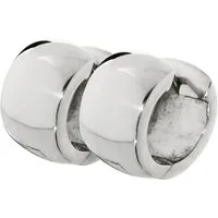 NKlaus Klappcreolen Paar 925 Sterlingsilber Klappcreolen Ohrringen 14, (1 Paar - 2 Stück)