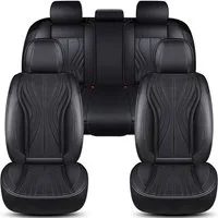 BREMER SITZBEZÜGE Autositzbezug für Skoda Karoq Bj ab 2017 (FM3), Set, 2-tlg., Komplettset Vorne und Hinten, in Schwarz