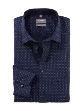 OLYMP - Comfort Fit: Businesshemd blau - Gr. - 43