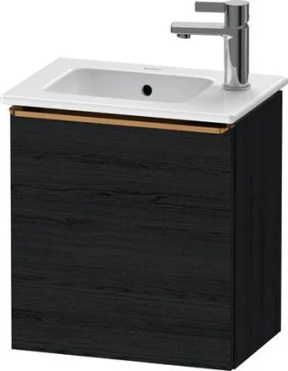 Duravit D-Neo Waschtischunterbau wandhängend Eiche Schwarz Matt 410x274x440 mm - DE4259L04160000 DE4259L04160000