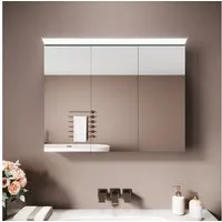SONNI Spiegelschrank Spiegelschrank Badezimmerschrank 80×60cm Bestseller mit 8K Hochglanz-Frontbeleuchtung