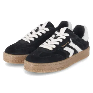 Tamaris Low Sneaker - Gr. 36 - Schwarz - Leder & Textil