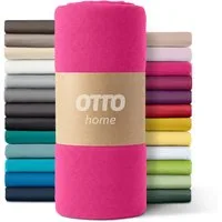 OTTO home Spannbettlaken PAPRIKA, Microfaser-Jersey, Gummizug: rundum, (1 Stück), Bettlaken Laken in zwei Qualitäten: Fleece & Jersey, schnelltrocknend