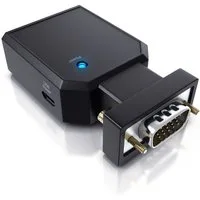 CSL Video-Adapter VGA, 3,5-mm-Klinke zu HDMI Typ A, 1080p VGA zu HDMI Video-/Audio Konverter