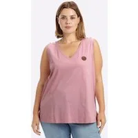 Sheego Shirttop Top Ärmellos