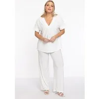 YOEK Bootcuthose Damen Weite Hosen Große Größen