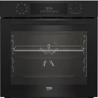 BEKO Backofen BBIM12300B, mit Teleskopauszug nachrüstbar, SteamShine, Gleichmäßige Heißluft im Backofen mit AeroPerfect