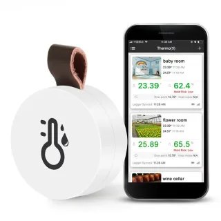 Wireless bluetooth 5.0 Mini Thermometer Hygrometer Smart Data Logger Temperature Humidity Recorder Meter APP Control MEM
