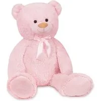 BRUBAKER Kuscheltier XXL Teddybär mit Schleife (1-St), 100 cm großer Teddy Bär, Stofftier Plüschtier