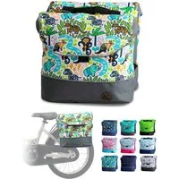 BambiniWelt by Rafael K. Gepäckträgertasche Gepäckträgertasche Fahrradtasche für Kinder z.B. für Puky Räder (M1), eingenähte Reflektorstreifen für mehr Sicherheit in der Dämmerung
