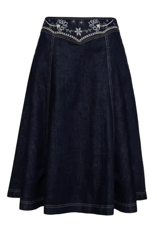 Queen Kerosin Damen Western Swingrock Denim