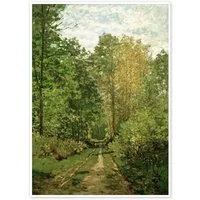 Posterlounge Wandbild Waldweg, Claude Monet, erhältlich als Poster, Leinwandbild, Wandsticker oder Acrylglasbild