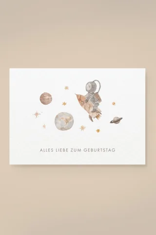 Leevje Postkarte Universe "Alles Liebe"