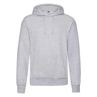Fruit of the Loom Herren Classic Heather Sweatshirt mit Kapuze (Heather Grey)