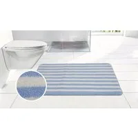 OTTO home Badematte Streifen, Badvorleger, Badezimmer Teppich, Höhe 12 mm, rutschhemmend beschichtet, schnell trocknend, fußbodenheizungsgeeignet, Polyester, rechteckig, Scandi, modern, gestreift, Badteppich, Badematten