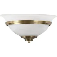 Lindby Wandleuchte Irimia, Glas Bronze IP20, 1 x 15 W LED