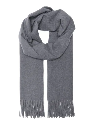 ONLY - ONLASTRID SOFT WOVEN FRINGE SCARF CC ACC Dark Grey Melange - Gr. - ONE SIZE