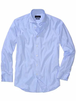 Mey & Edlich Herren Business-Class-Hemd Blau 100 % Baumwolle