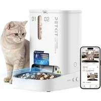 PETKIT Katzen-Futterautomat PETKIT YUMSHARE Dual-Hopper with Camera Smart Pet Feeder 2, AI‑Tiererkennung