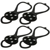 PREMIUMPARTS Spikes Schuh Spikes Schwarz – Rutschfester Halt auf Eis, Schnee & Matsch (2-tlg), Schuhgrösse: Einheitsgrösse