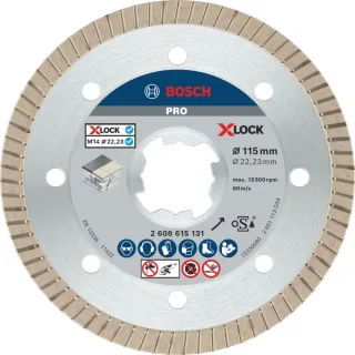 Bosch PRO Diamanttrennscheibe X-LOCK Best for Ceramic Extra Clean Turbo - 2608615131