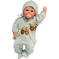 La Bortini Strampler, Jäckchen & Mütze Strampler Mütze und Hemdchen Set Baby Anzug 3tlg mit Sternchen aus reiner Baumwolle, 44 50 56 62 68 74